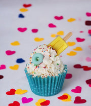 Blue Sprinkle Cupcake Soap