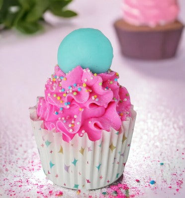 Pink sprinkle Cupcake Soap