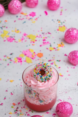 Sprinkle Donut Candle
