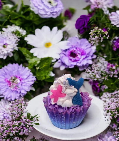 Star Purple Cupcake Soap