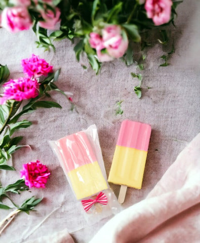 Strawberry Lemonade Popsicle Soap